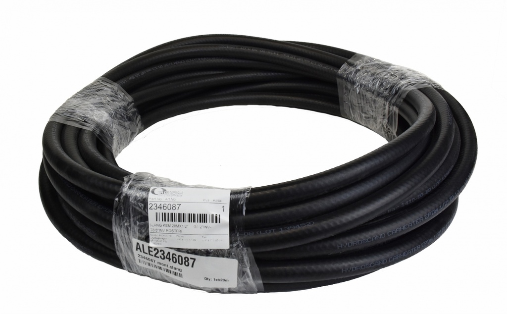 Chemical Hose 20 m x 1/2 inch, G1/2 inch (F) – G3/4 inch (F), stainless steel (3070045, EUROLUBE)