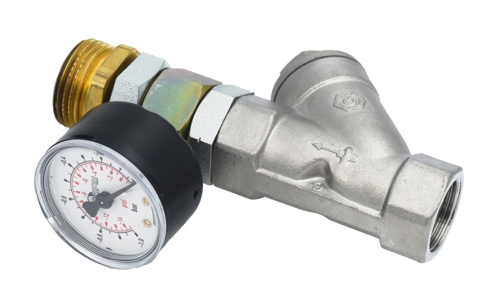 Sūkšanas filtrs ar manometru (3188597, EUROLUBE)