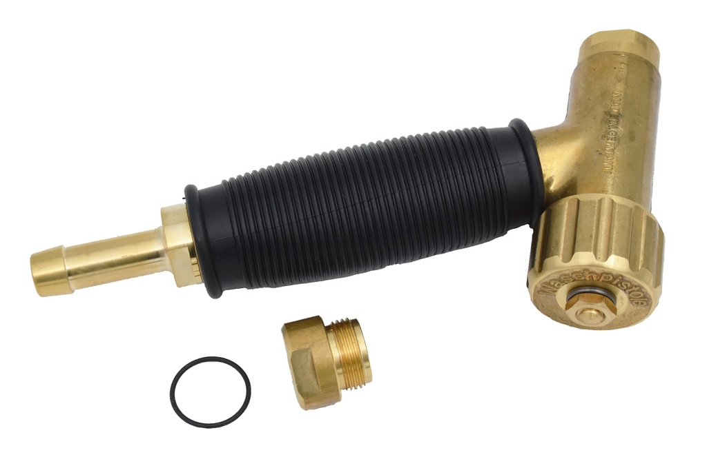 Wash handle. Heavy duty, die-cast brass with rubber covered handle (36728, EUROLUBE)