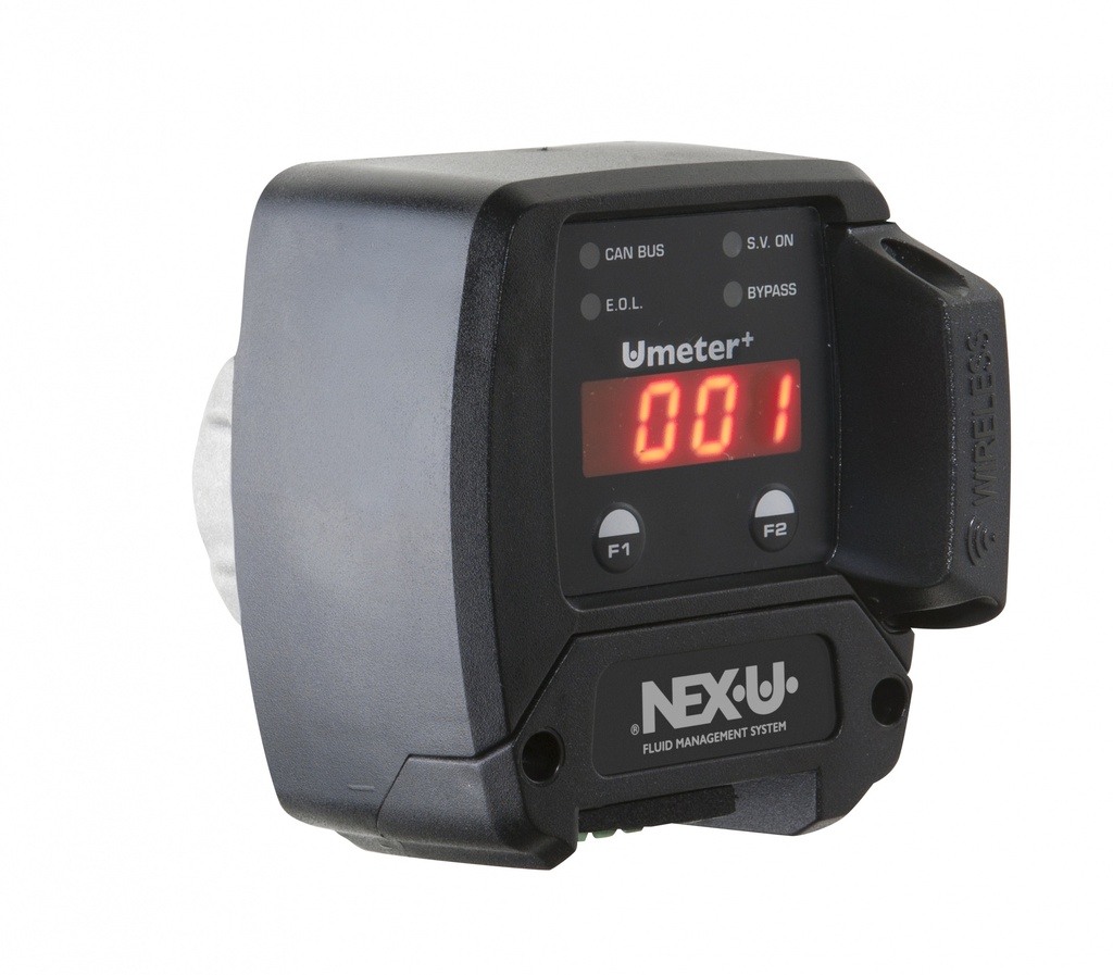 NEX·U·® U·meter+ Flow meter aluminium 1/2" with Bluetooth® (53861, EUROLUBE)