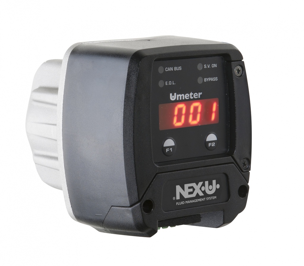 NEX·U® U·meter plūsmas skaitītājs, alumīnijs, 3/4 collas (53866, EUROLUBE)