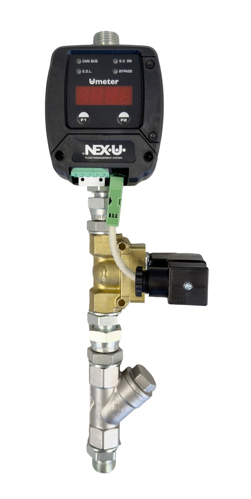 NEX·U® Linijinio skaitiklio komplektas alyvai ir antifrizui 1/2 col. BSP, išorinis–išorinis sriegis (53870, EUROLUBE)