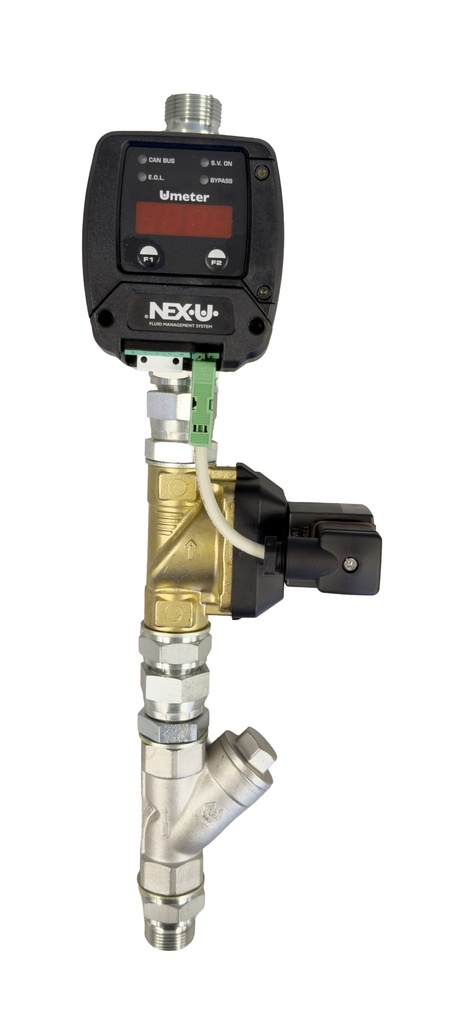 NEX·U® Linijinio skaitiklio komplektas dyzelinui 3/4 col. BSP, išorinis–išorinis sriegis (53874, EUROLUBE)