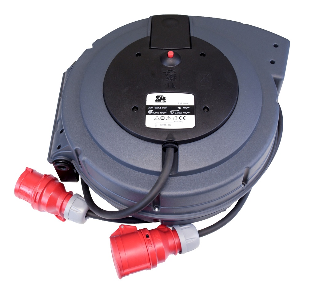 Elektrības kabeļa spole 400 V AC, 20 m (55030, EUROLUBE)