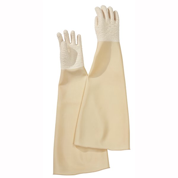 Protective Gloves for WD-100 (Latex, Beige), incl. Fastening Tape (2222094, IBS SCHERER)