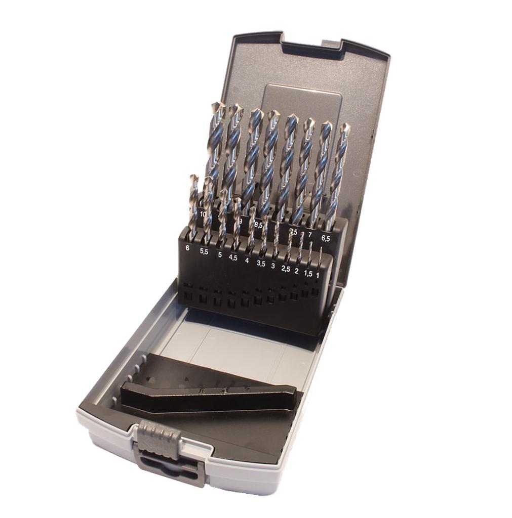 SHSS spirālurbju komplekts Typ 120 Premium, 19 daļas, Ø 1–10 mm ik pa 0,5 mm (00010485, PICHLER)