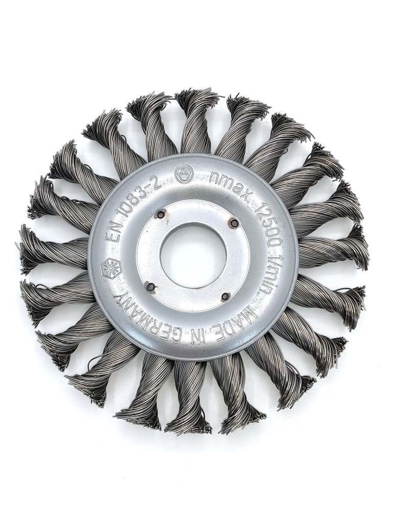 Twisted Knot Wheel Brush 115 mm, Width 12 mm, Bore 22.23 mm (00034206, PICHLER)