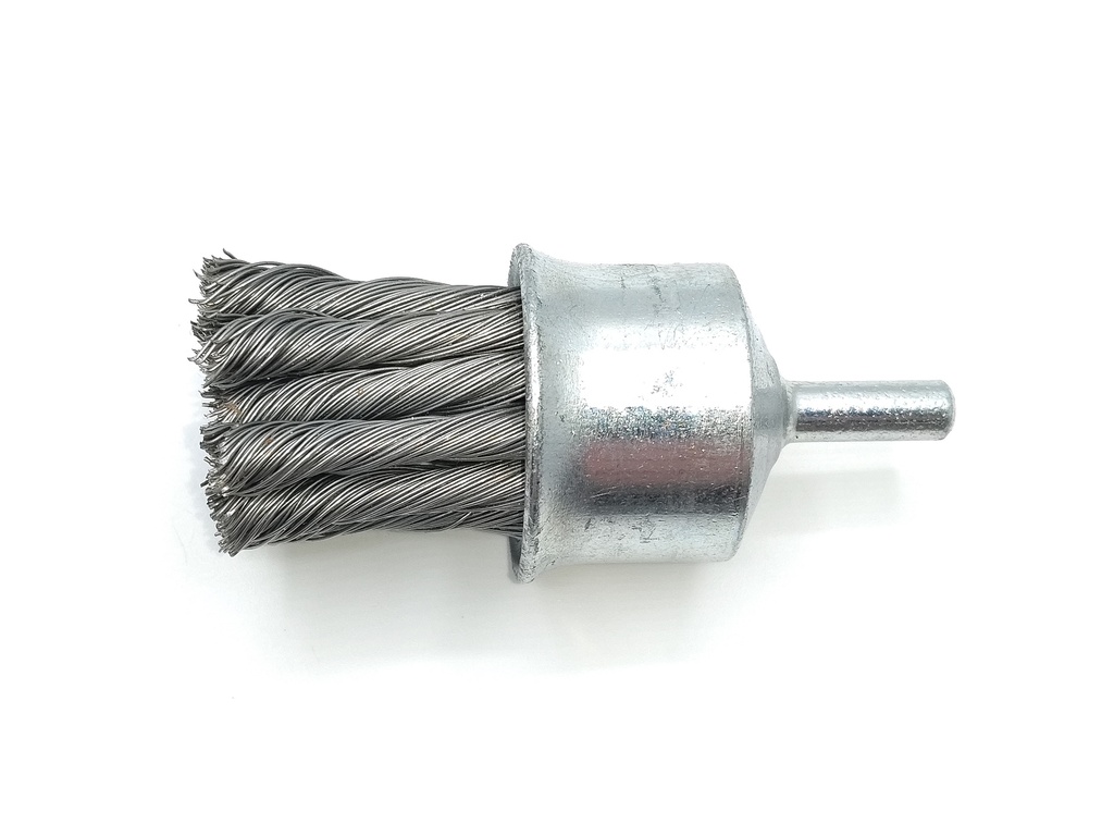 Savītas stieples gala suka 30 mm, kāts 6 mm (00034218, PICHLER)