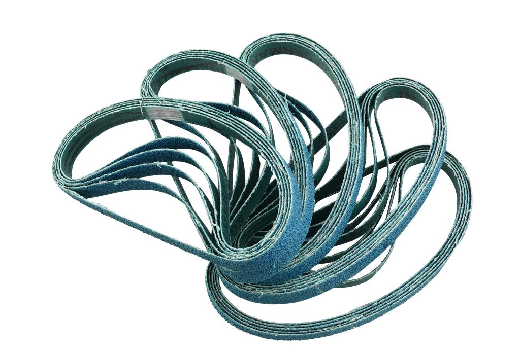 High-performance flex sanding belt blue 10x330 mm, P60, 25 pcs (00034291, PICHLER)