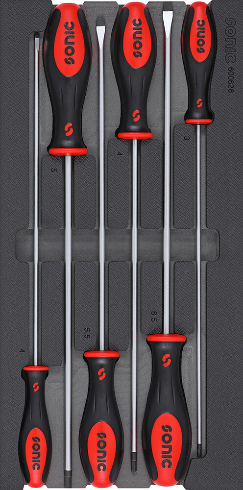Long screwdriver set SFS, 6 pcs (600626, SONIC)