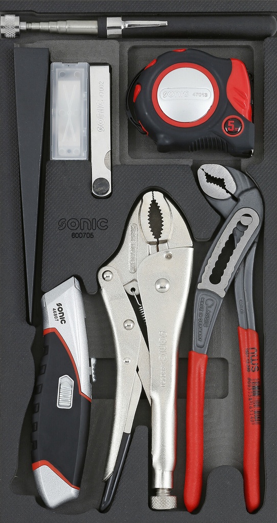 Įrankių komplektas į vežimėlį, 7 vnt. Sonic Equipment (600705, SONIC)