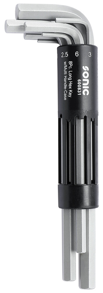 Long hex key set, 8 pcs (600831, SONIC)