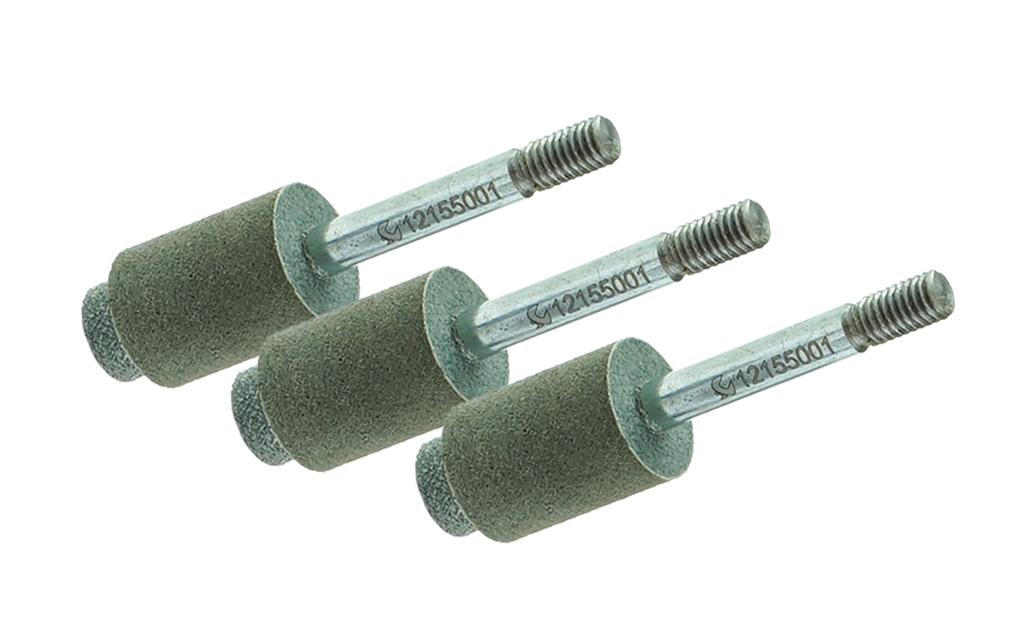 Stepped Grinding Stone Ø 11.6 / 17.0 mm, 3 pcs., for Wheel Valve Seat Cleaning (12155005, PICHLER)