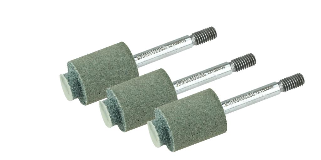 Pakāpju slīpēšanas akmens Ø11,6 / Ø20,0 mm, 3 gab., disku ventiļu ligzdu tīrīšanai (12155010, PICHLER)