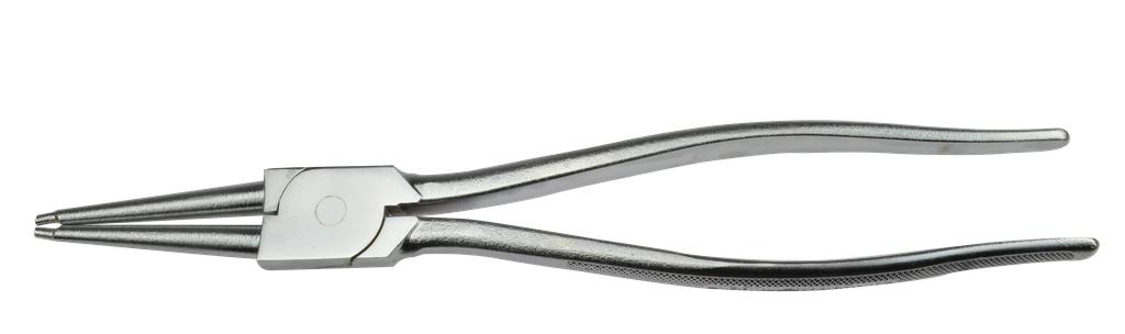Circlip pliers for internal circlips, straight tips 2.2 mm, 320 mm (12227100, PICHLER)