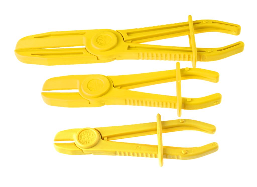 Plastic hose clamping pliers set, 3 pieces, dia. 4-50 mm (12272000, PICHLER)