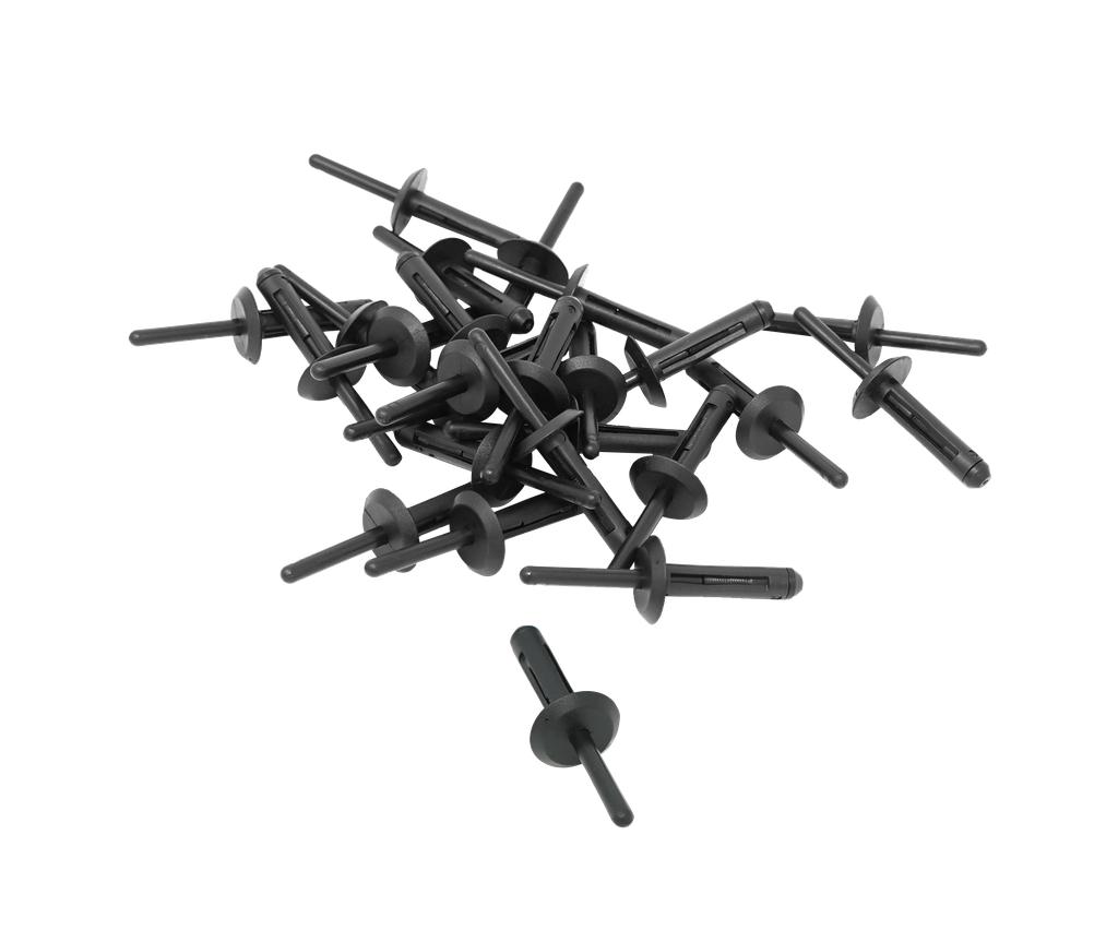 Plastmasas kniedes Ø6,3 x 25,2 mm, 25 gab. (12455060, PICHLER)