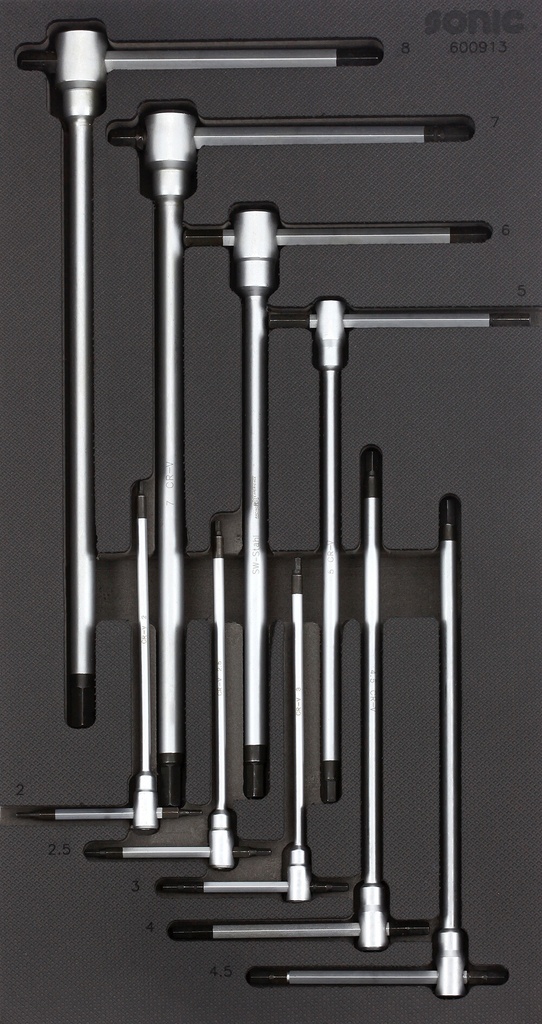 Instrumentu komplekts ratiņiem (9 gab.) (600913, SONIC)