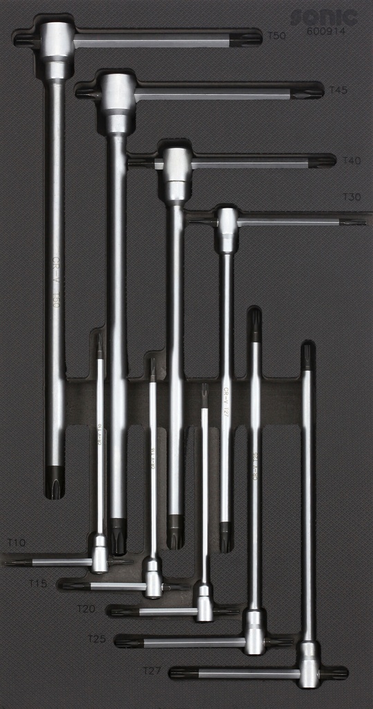 Tool set for trolleys, 9 pcs (600914, SONIC)