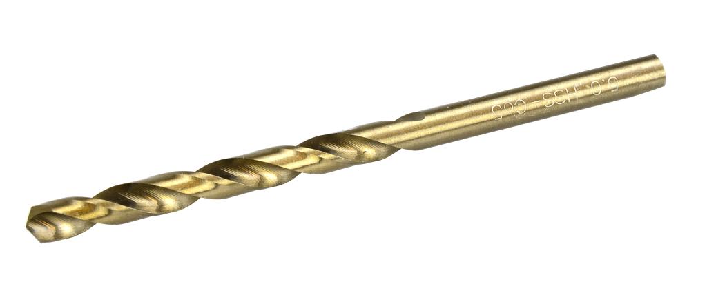 HSS spirālurbis metālam DIN 338, 5,0 mm, velmēts, N tips (20500250, PICHLER)