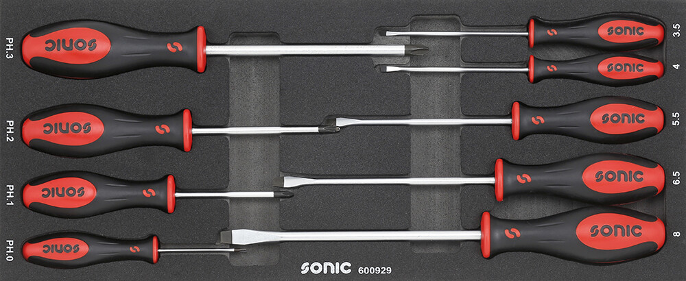 Atsuktuvų rinkinys įrankių dėžei 4730414, 9 dalys (600929, SONIC)