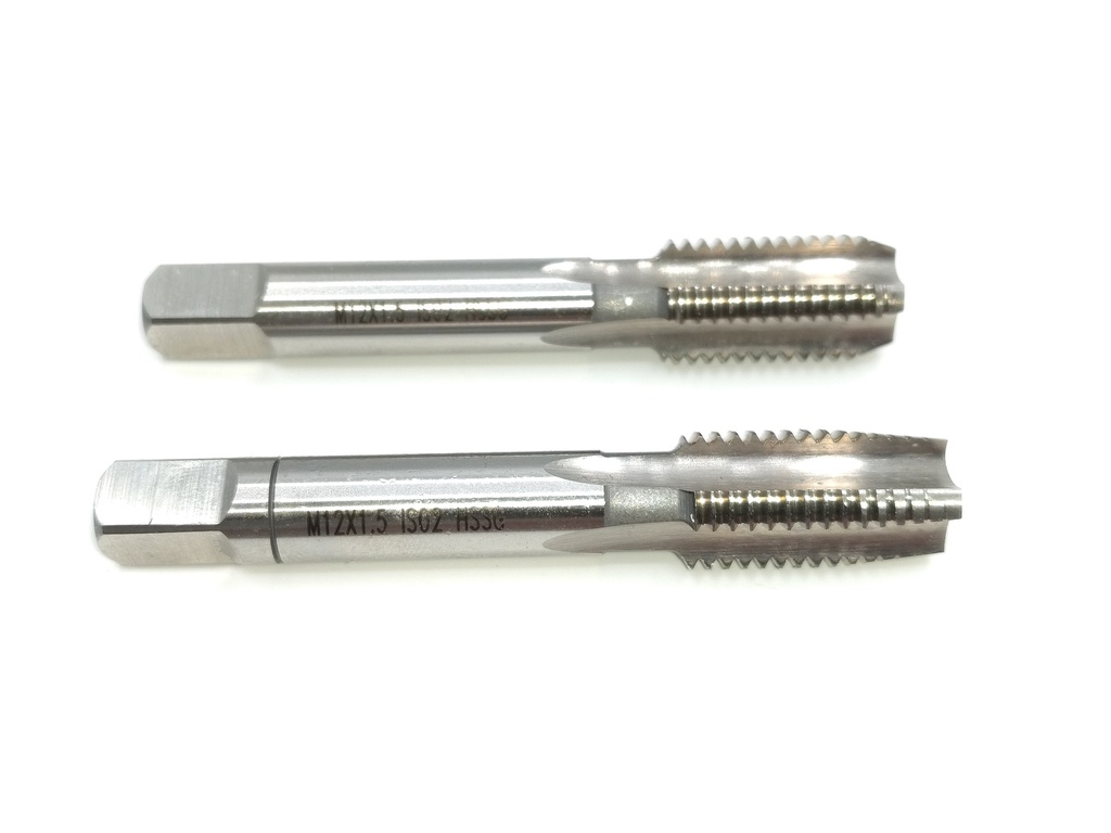 HSS hand tap set M12x1.5 (metric fine), 2 pcs (2330120, PICHLER)