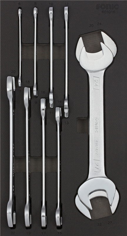 Įrankių komplektas į vežimėlius, 10 vnt., 601016, SONIC EQUIPMENT 