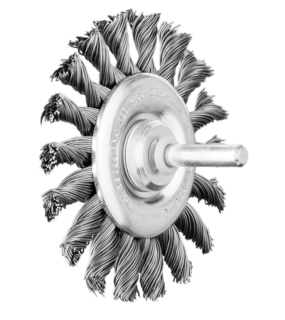 Mounted wheel brush, knotted, 76×6 mm (30176000, PICHLER)