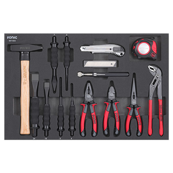 Įrankių komplektas į vežimėlius (14vnt) SONIC EQUIPMENT 601404