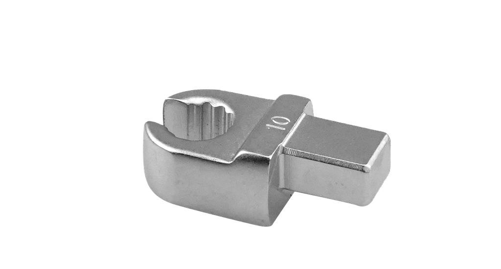 Įstatomas atviras kilpinis raktas 10 mm, jungtis 9x12 mm (41502250, PICHLER)