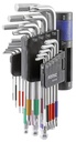Lenktų ilgų šešiakampių ir TORX komplektas 19vnt (601908, SONIC)