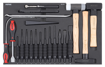 Įrankių komplektas į vežimėlį (21 vnt) 602103 Sonic equipment [602103] []