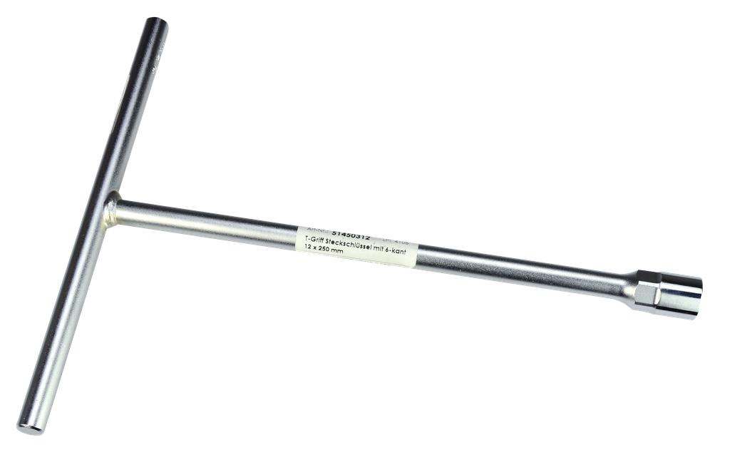 T formos raktas su 6 briaunų galvute 12 x 250 mm (51450312, PICHLER)