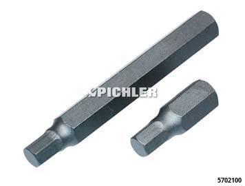 Šešiakampis antgalis (inbus) 10 mm šešiakampiam laikikliui, SW 10 mm, ilgis 30 mm (5702100, PICHLER)