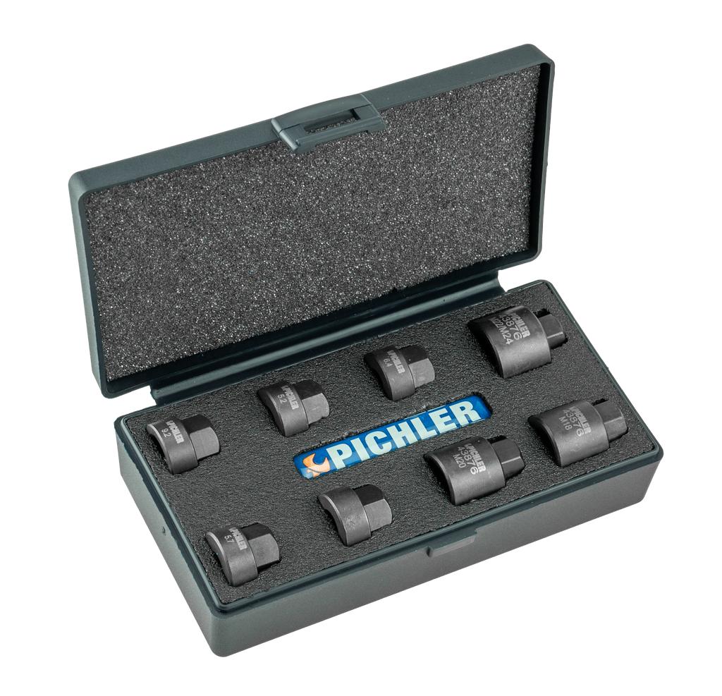 Vītņurbju turētāju adapteru komplekts, 8 gab., M6–M24 (58506110, PICHLER)