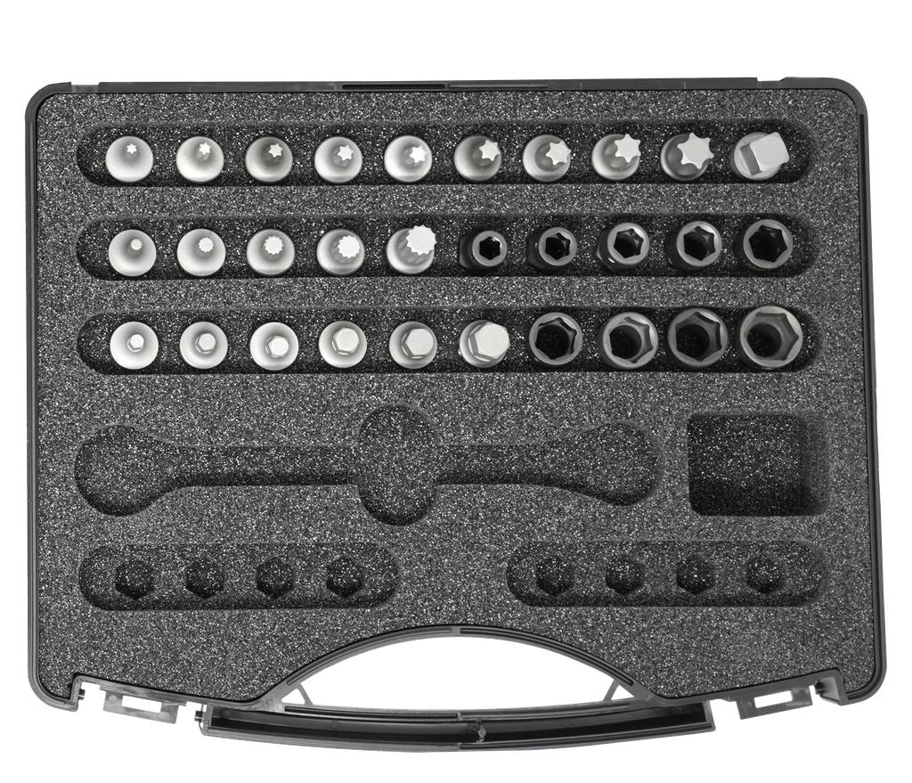 Speciāls kompakts uzgaļu komplekts ar turētāju, īpaši īss, 13 mm, 31 daļa (58510995, PICHLER)