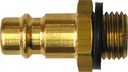 Quick Coupling Plug Nipple DN 7.2 EURO, Male Thread G1/4, with Sealing Washer (60214300, PICHLER)