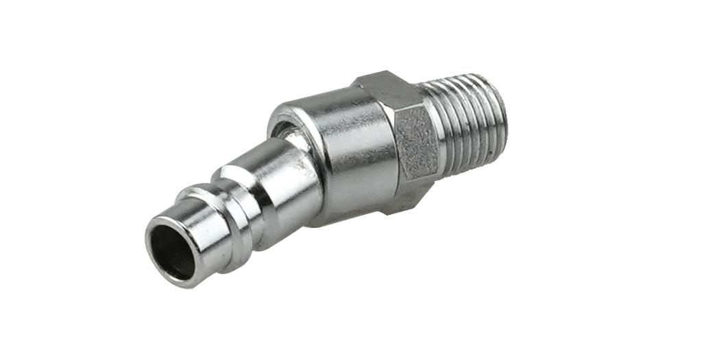 Plug nipple with Euro coupling, R 1/4 in. male thread, swivel (60214350, PICHLER)