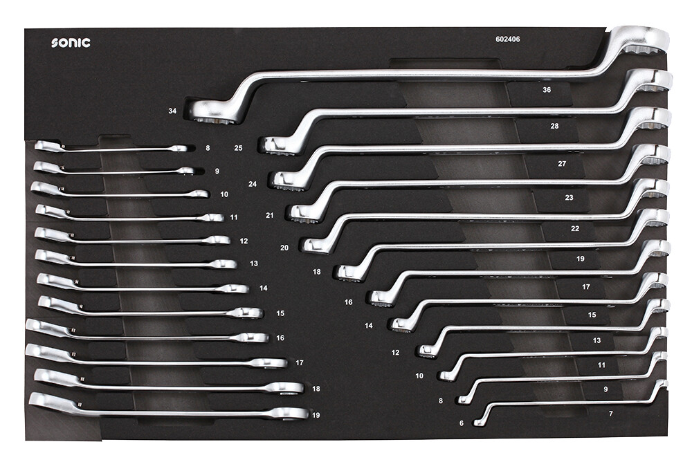Wrench set for trolley, 24 pcs (602406, SONIC)