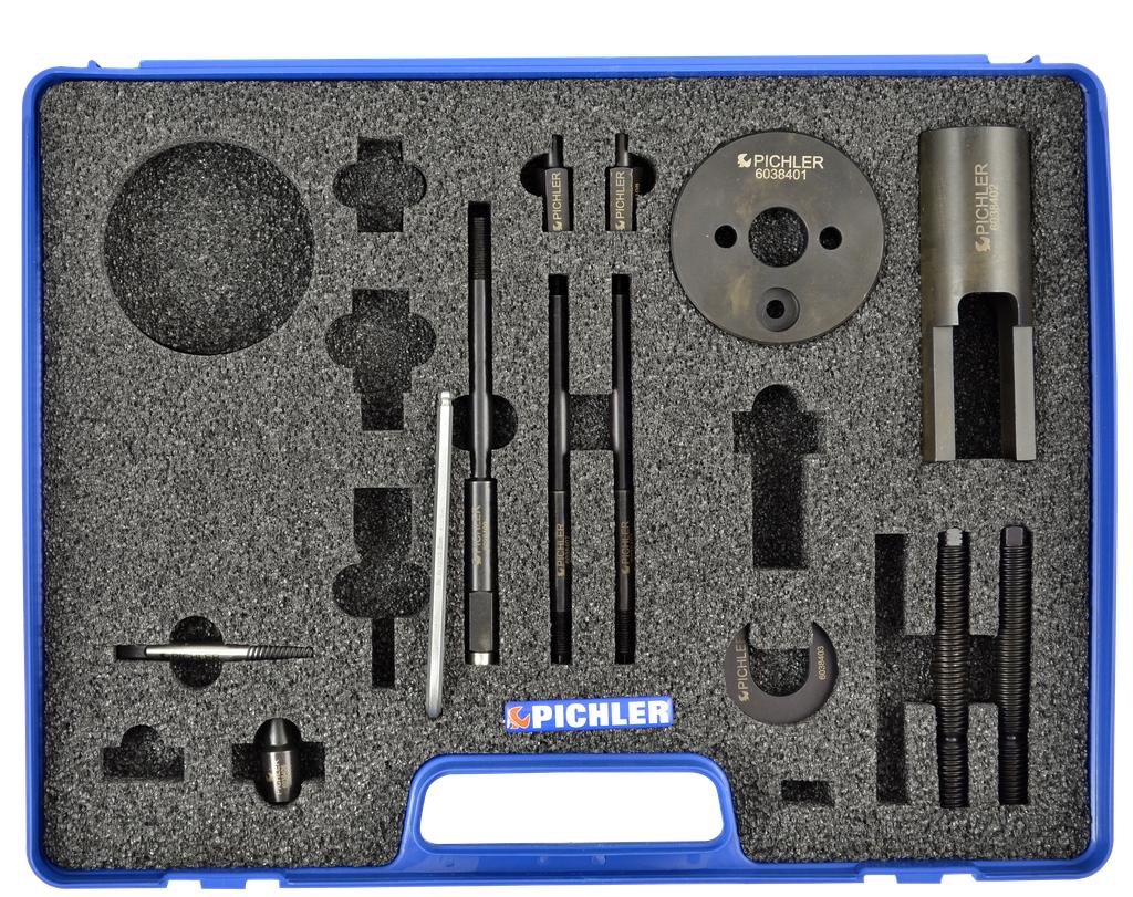 Injector Extractor Set for Renault dCi G9T/G9U, Complementary to MB Set (6038390, PICHLER)