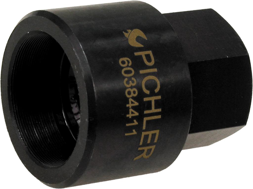 Screw-on Injector Removal Adapter, M25x0.5 Internal / M18x1.5 Internal Thread, for Denso (60384411, PICHLER)
