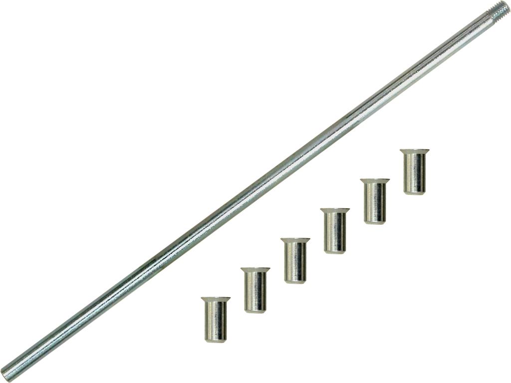 Užaklinimo įvorių rinkinys 10 mm, 6 įvorės + įstatymo įrankis (60390100, PICHLER)