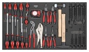 Tool trolley insert set (28 pcs) (602804, SONIC)