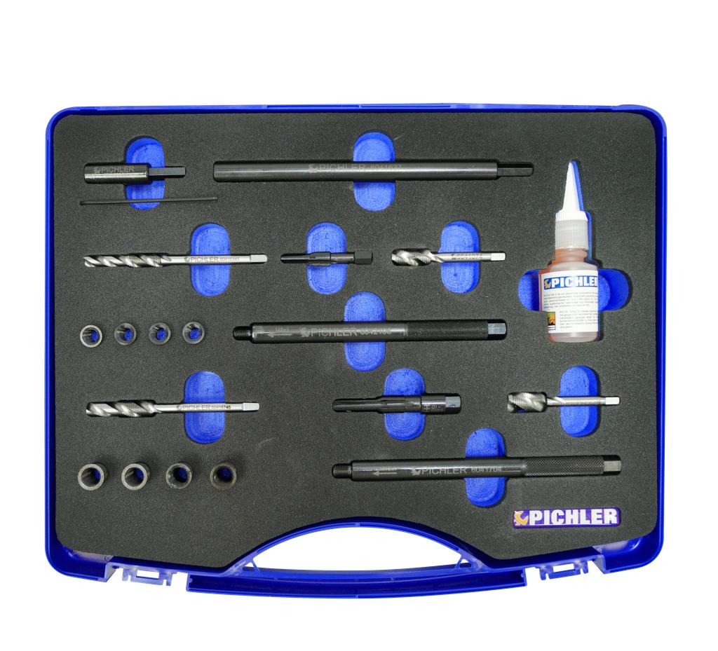 Universal Glow Plug Thread Repair Set M8x1 and M10x1, e.g. Mercedes and VAG (60416900, PICHLER)