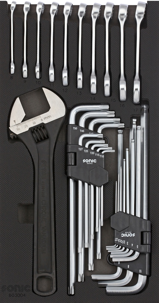 Instrumentu komplekts instrumentu ratiņiem, 30 gab., SONIC EQUIPMENT (603004, SONIC)