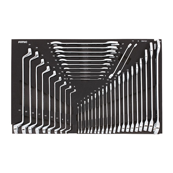  Įrankių komplektas į vežimėlį (41vnt)  Sonic Equipment