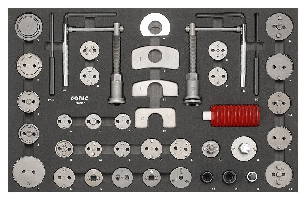 SFS instrumentu komplekts ratiņiem, 43 gab. (604302, SONIC)