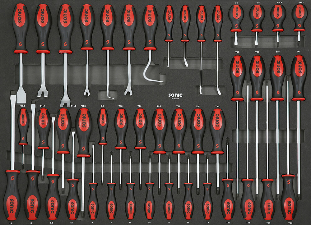 Instrumentu komplekts ratiņiem (45 gab.) (604501, SONIC)