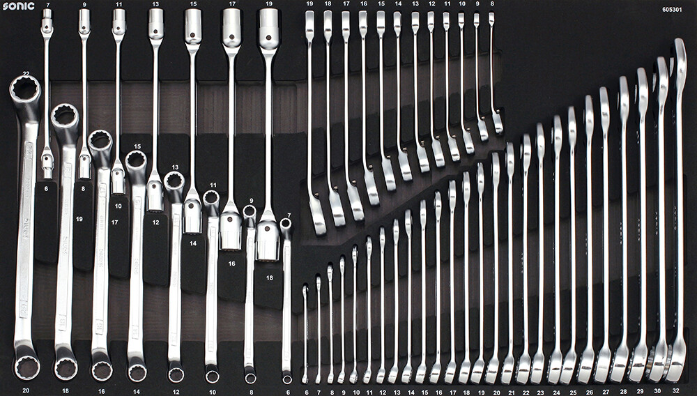 Instrumentu komplekts ratiņiem (53 gab.) (605301, SONIC)