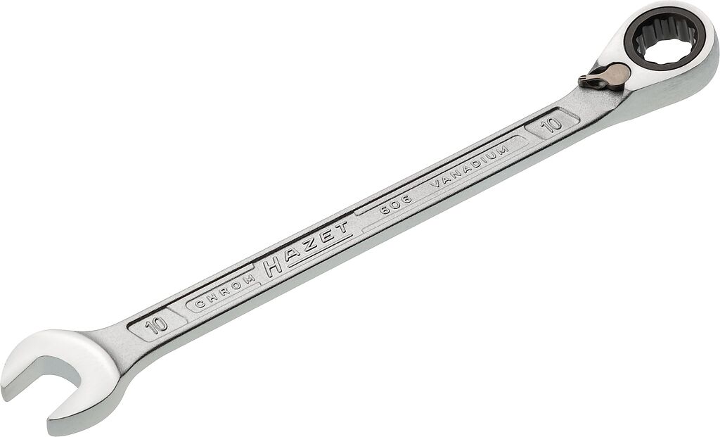 Sprūdrata kombinētā uzgriežņu atslēga 10 mm (606-10, HAZET)